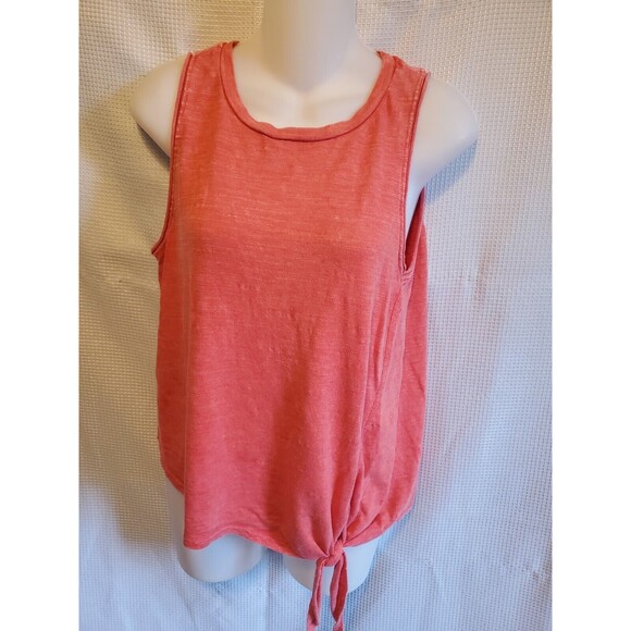 Maeve Woodsboro Side Tie Hem Tank Top Light Red Women’s Size Small - Picture 1 of 7